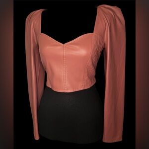 Zara Women's Blush Pink Cropped Jacket